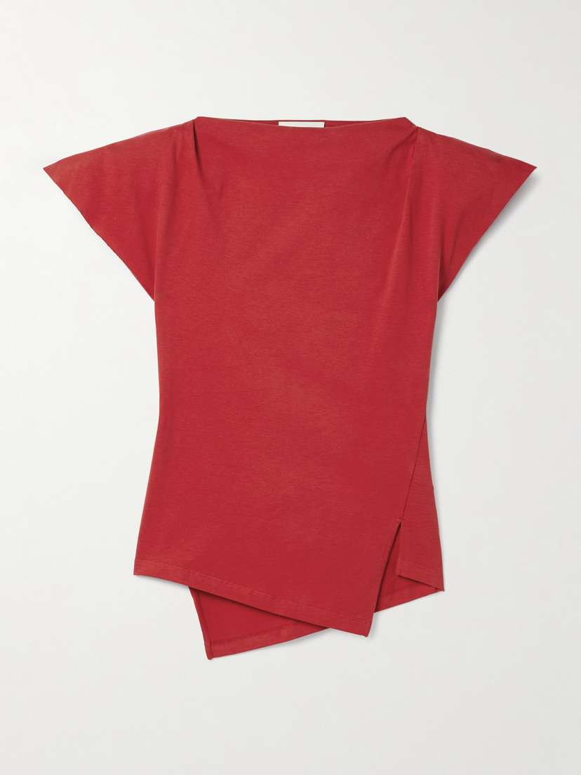 Marant Étoile Sebani Asymmetric Cotton-jersey T-shirt