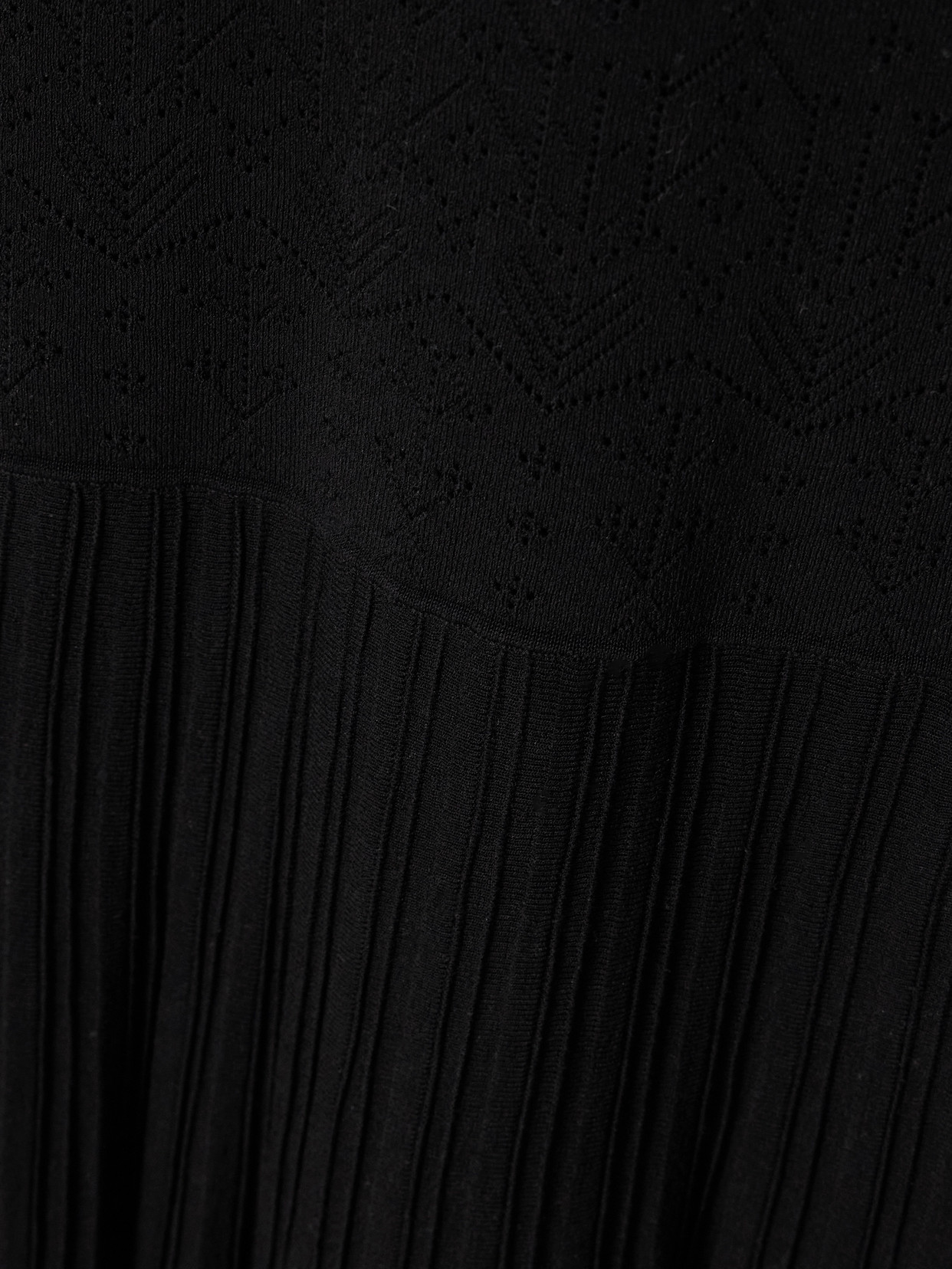 Isabel Marant Gisole Paneled Pointelle-knit Turtleneck Maxi Dress In Black