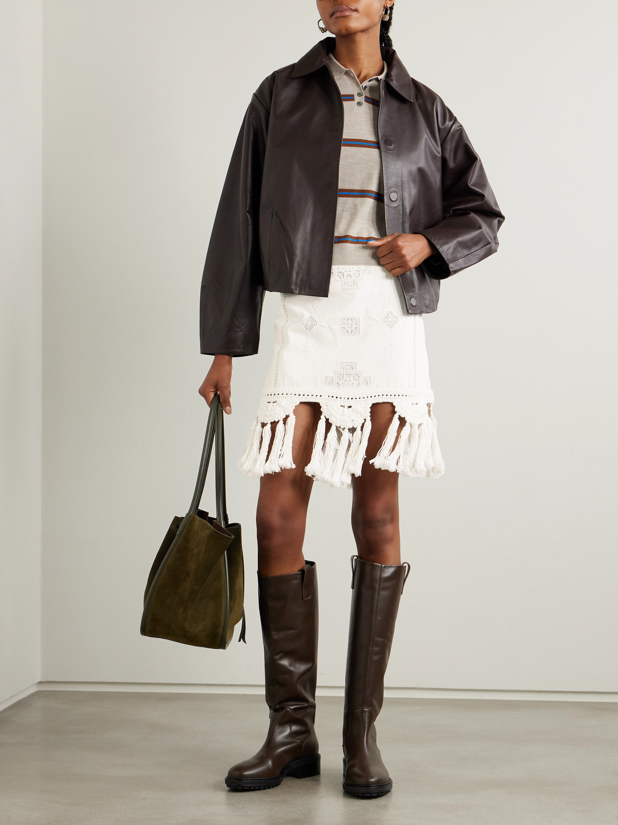 Isabel Marant Women Sandra Cotton Mini Skirt In White