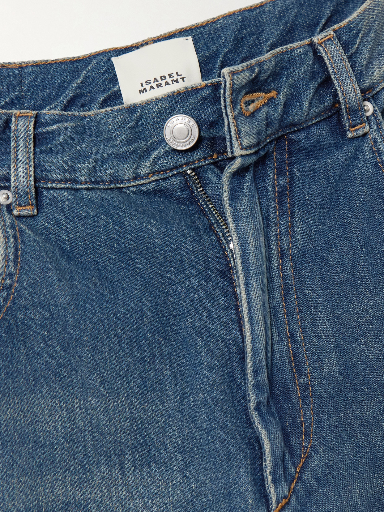 Isabel Marant Joanny Mid-rise Wide-leg Jeans In Blue