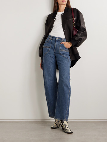 Isabel Marant Betiane high-rise straight-leg jeans