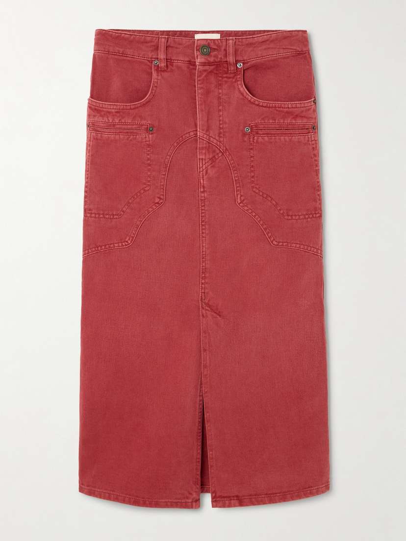 Isabel Marant Britt Denim Midi Skirt