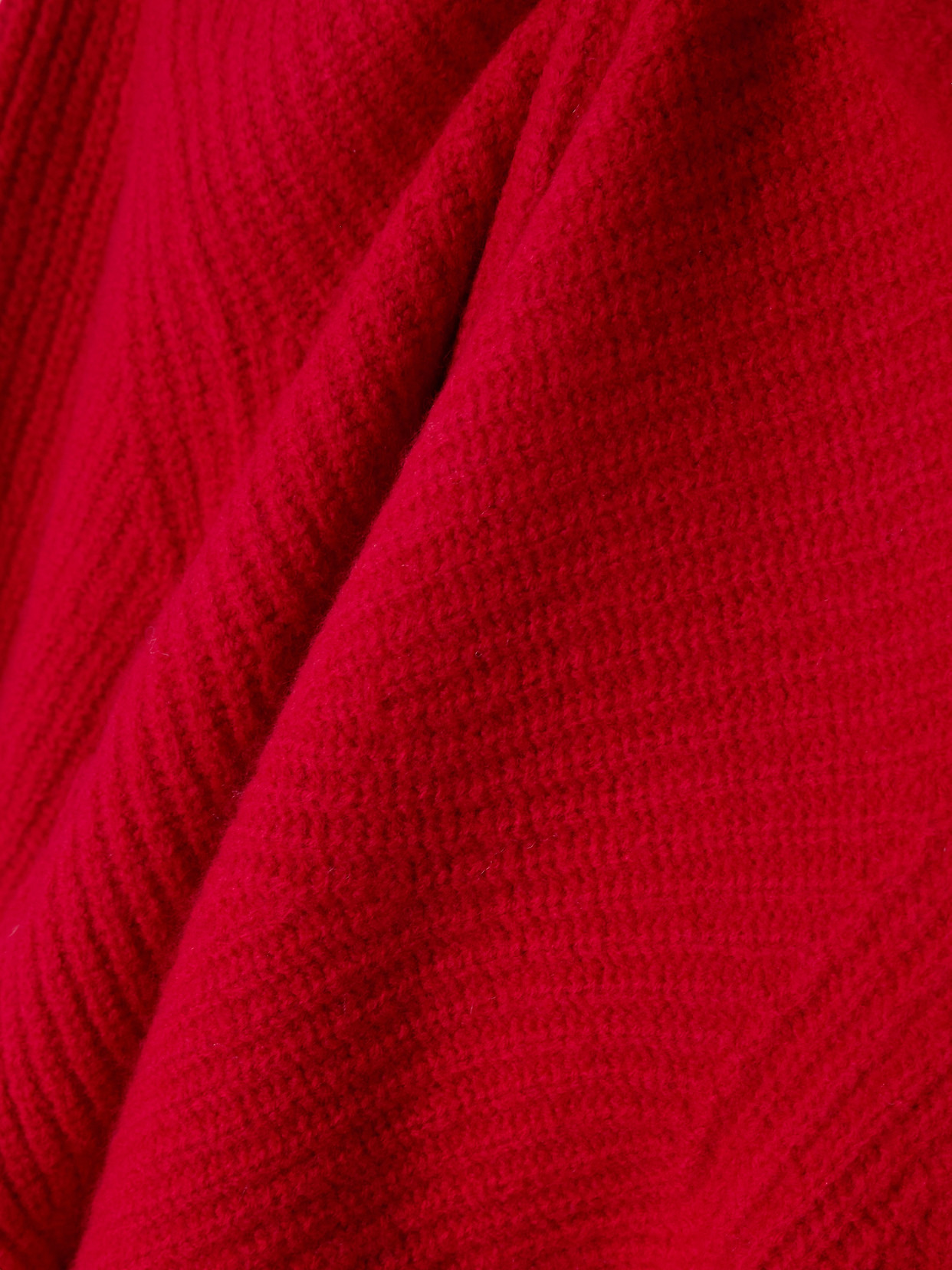 Isabel Marant Nolly Embellished Ribbed-knit Merino Wool Sweater In Red
