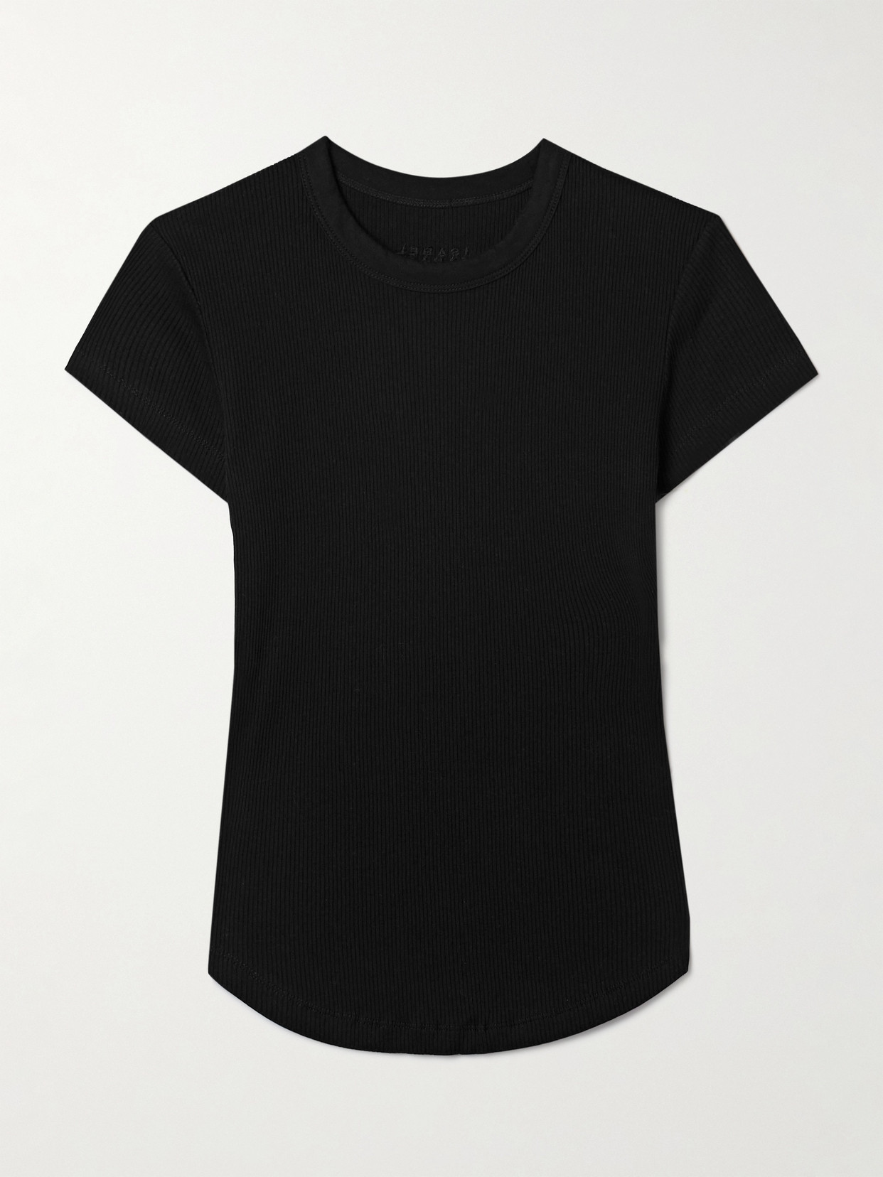 Isabel Marant Ribbed Cotton-jersey T-shirt In Black