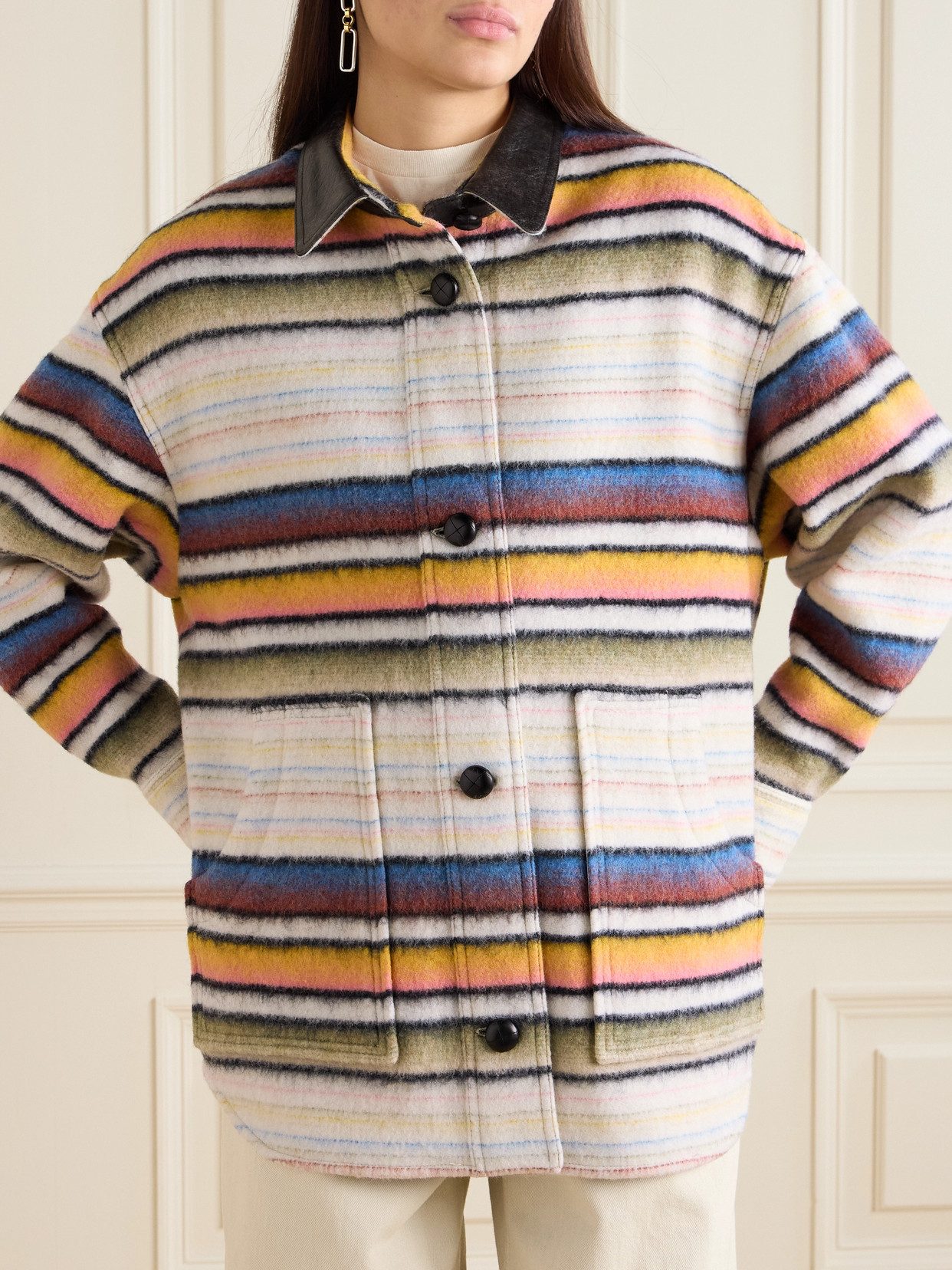 Isabel Marant Étoile Isabel Marant Etoile Dayvi Overshirt Coat In Multi