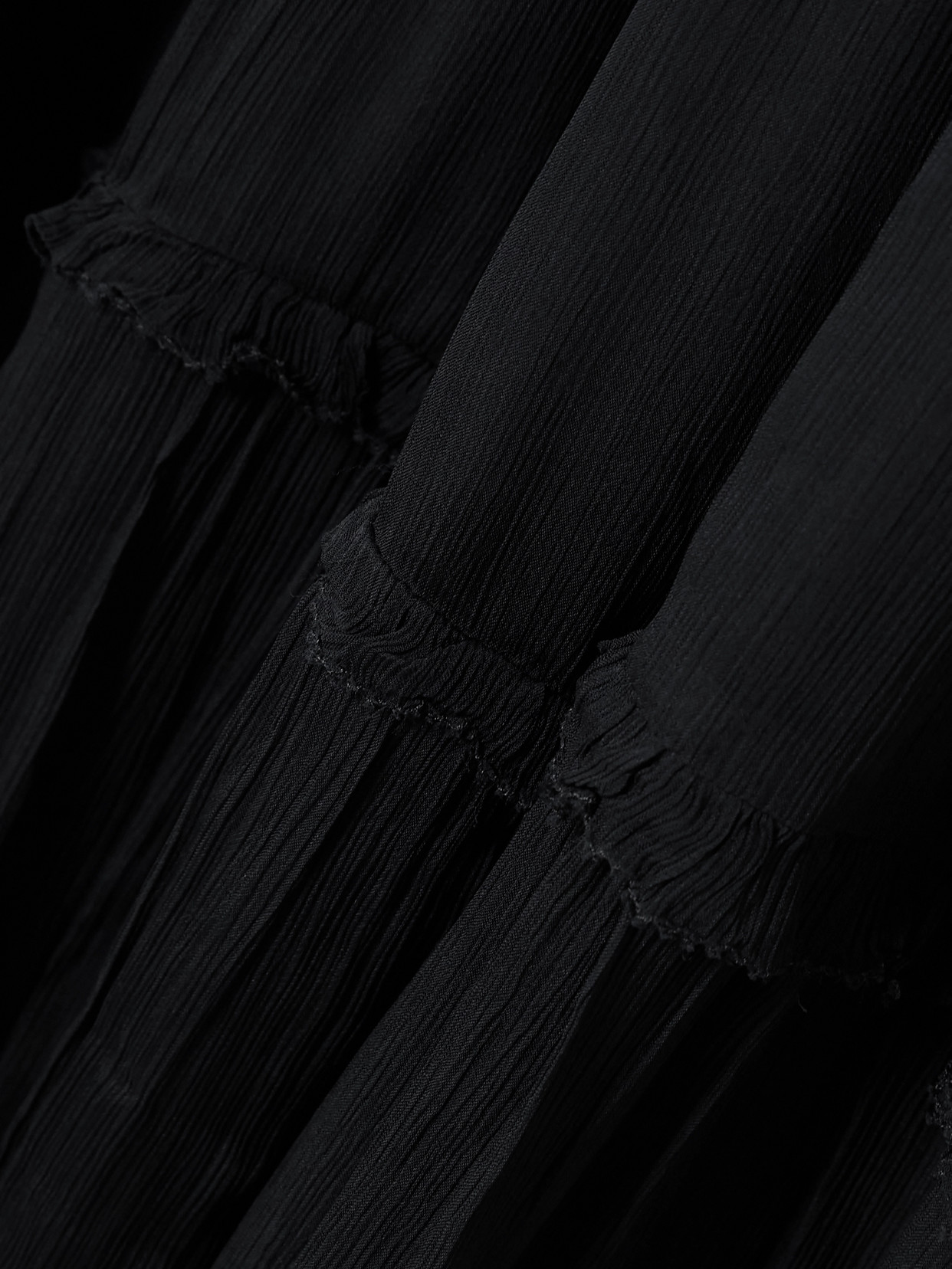 Shop Isabel Marant Étoile Alita Ruffled Tiered Chiffon Midi Dress In Black