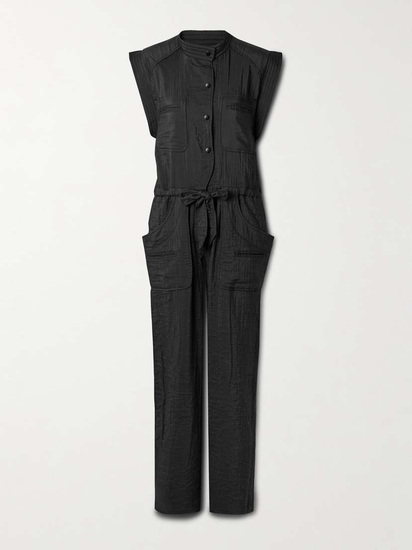 Marant Étoile Suzie Belted Voile Jumpsuit