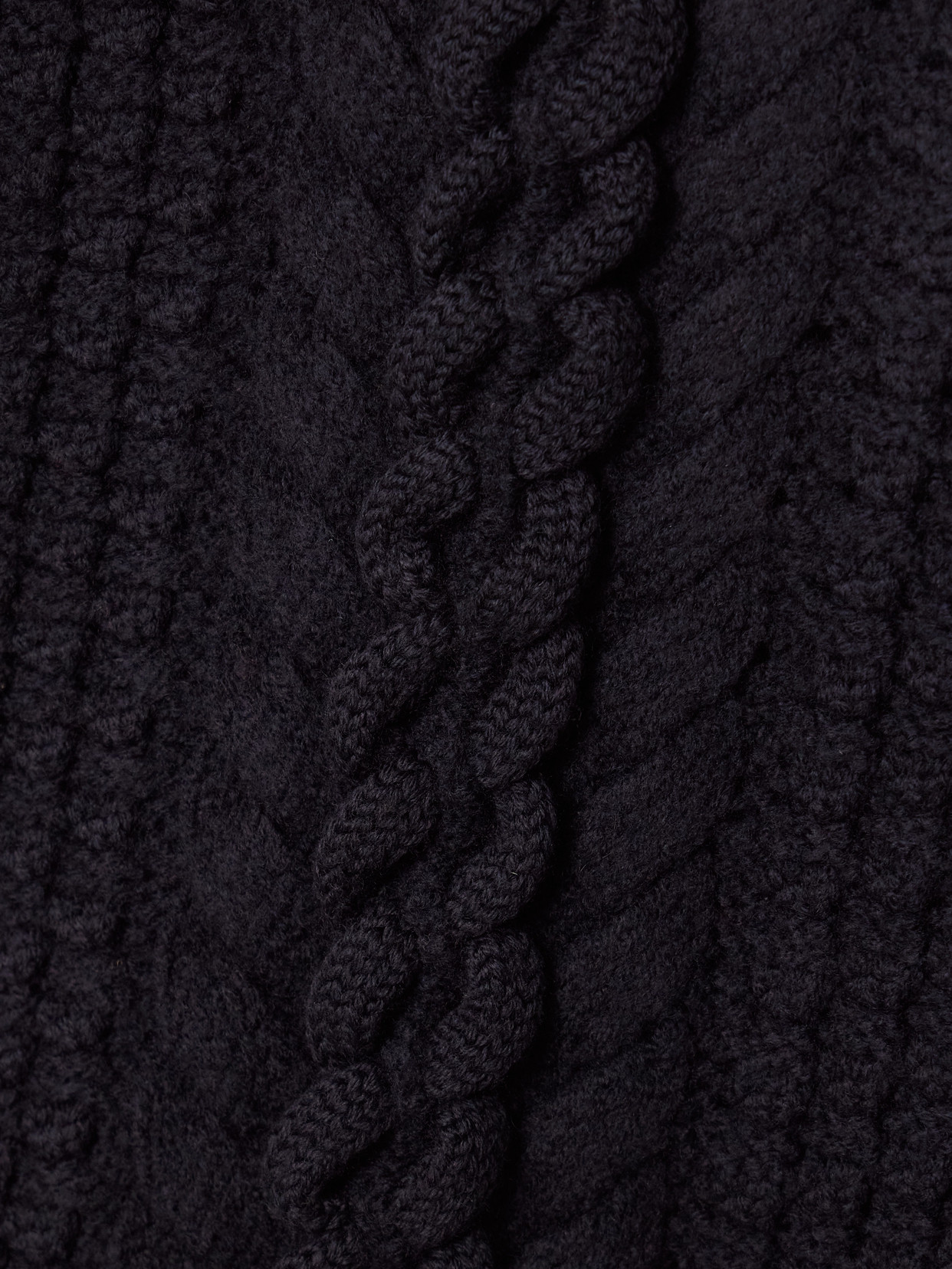 Isabel Marant Obrero Cropped Cable-knit Merino Wool Sweater In Gray