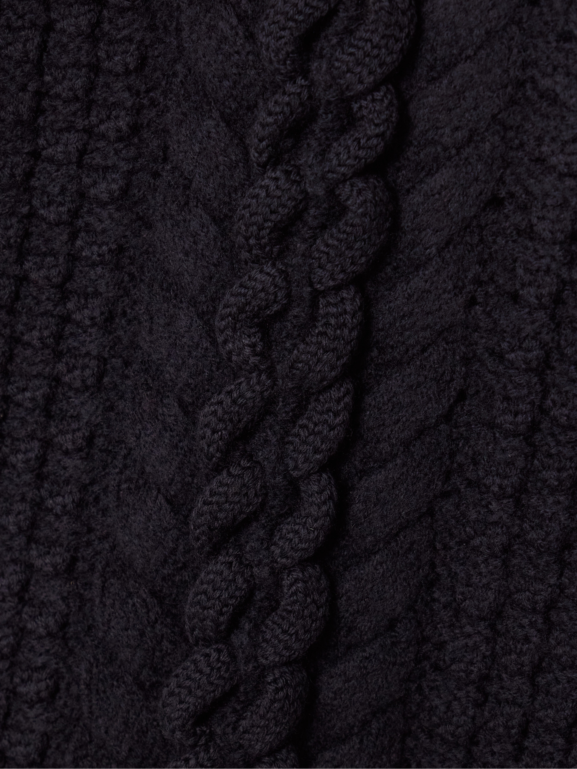 Isabel Marant Obrero cropped cable-knit merino wool sweater thumbnail