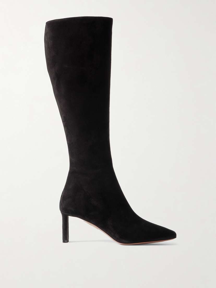 Aquazzura Zenn 65 Suede Knee Boots