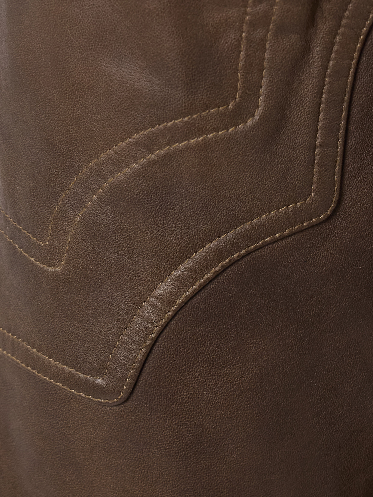 Isabel Marant Breydi Leather Wide-leg Pants In Brown