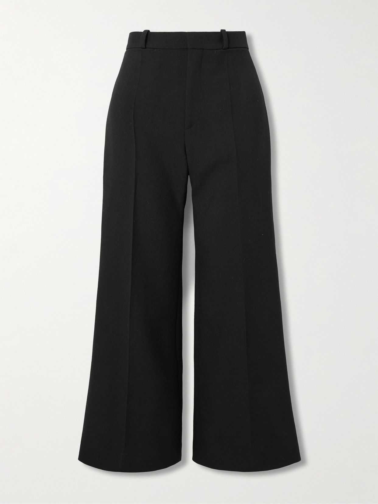 Chloé Cropped Flared Trousers In Black