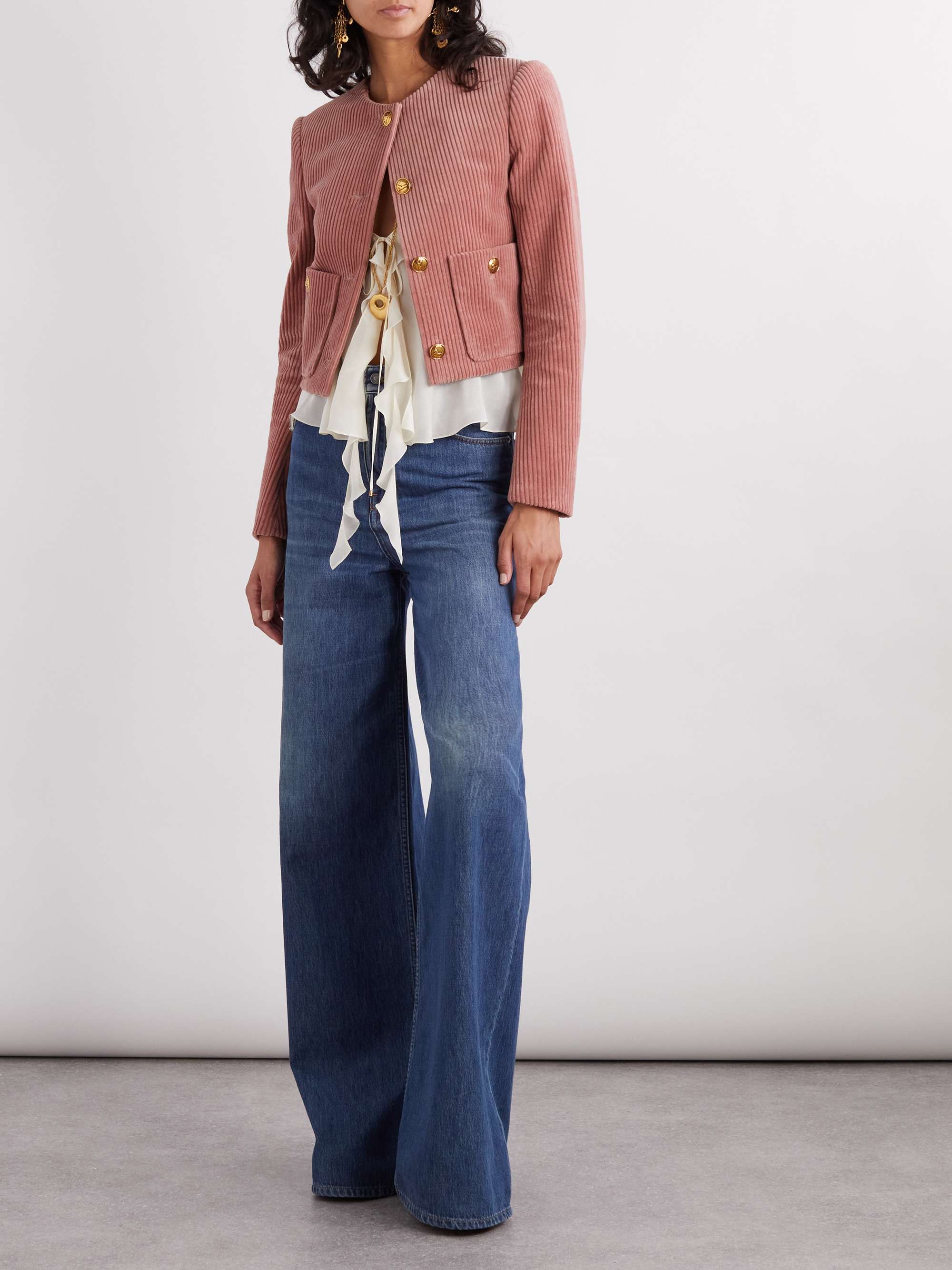 CHLOÉ Cotton-corduroy jacket | NET-A-PORTER CHLOÉ Cotton-corduroy jacket | NET-A-PORTER