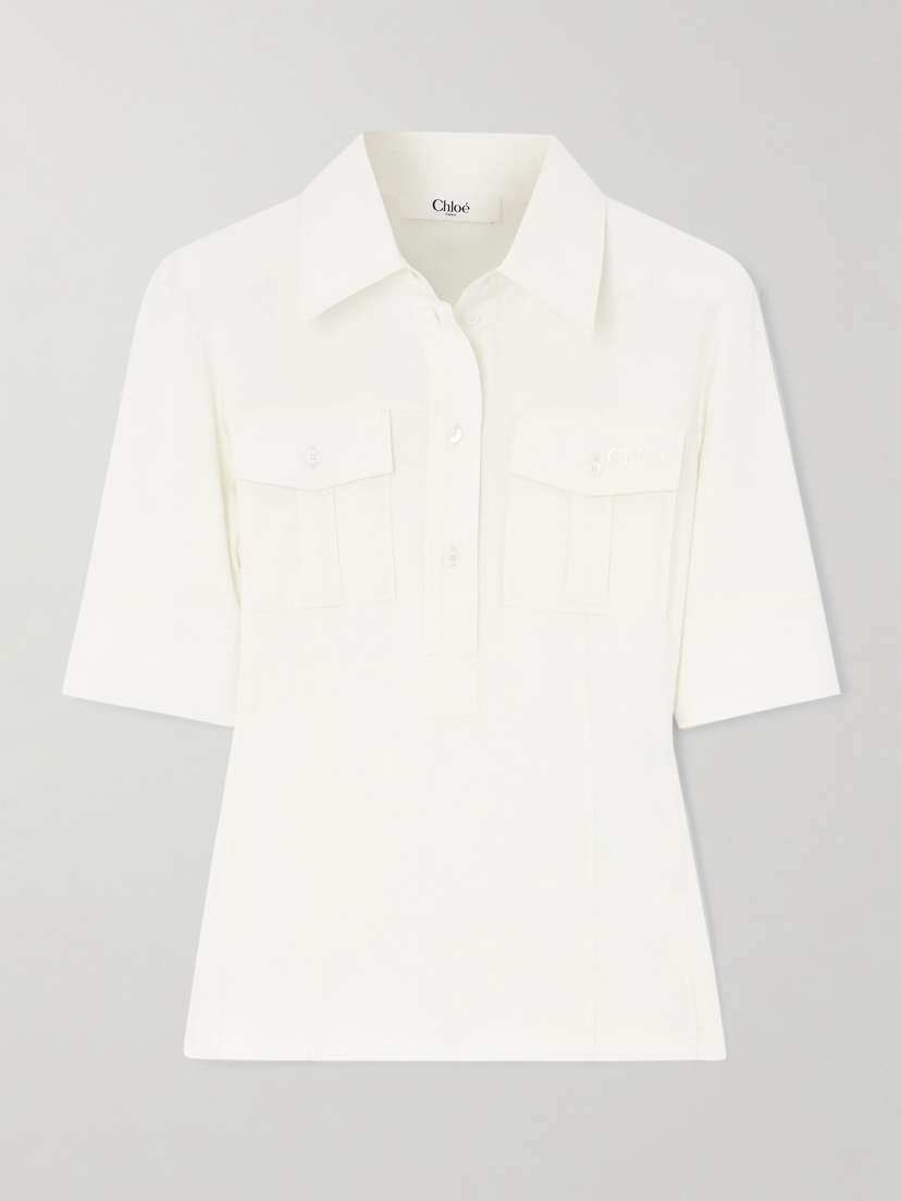 Chloé Cotton Polo Top