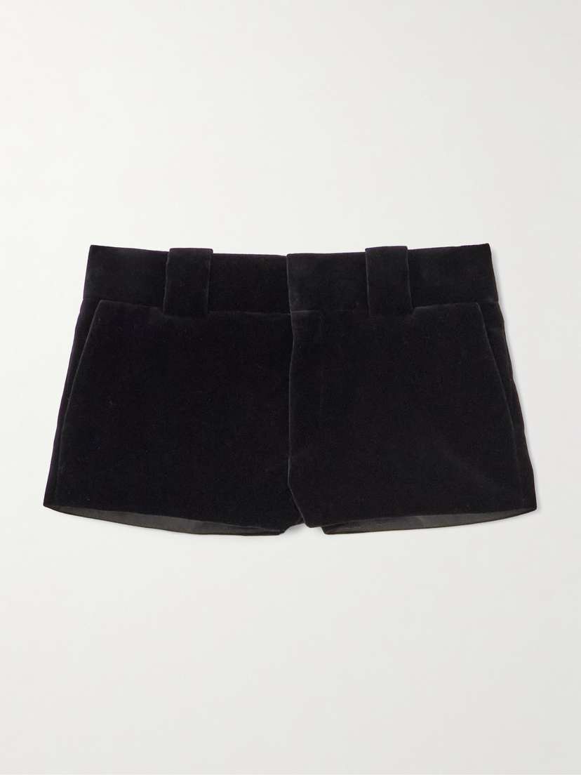 Chloé Cotton-velvet Shorts