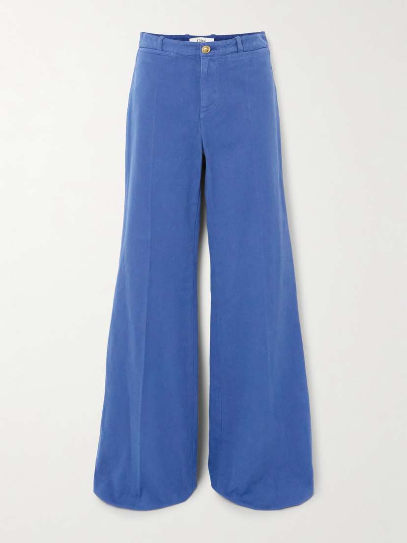 Chloé Cotton-canvas Flared Pants