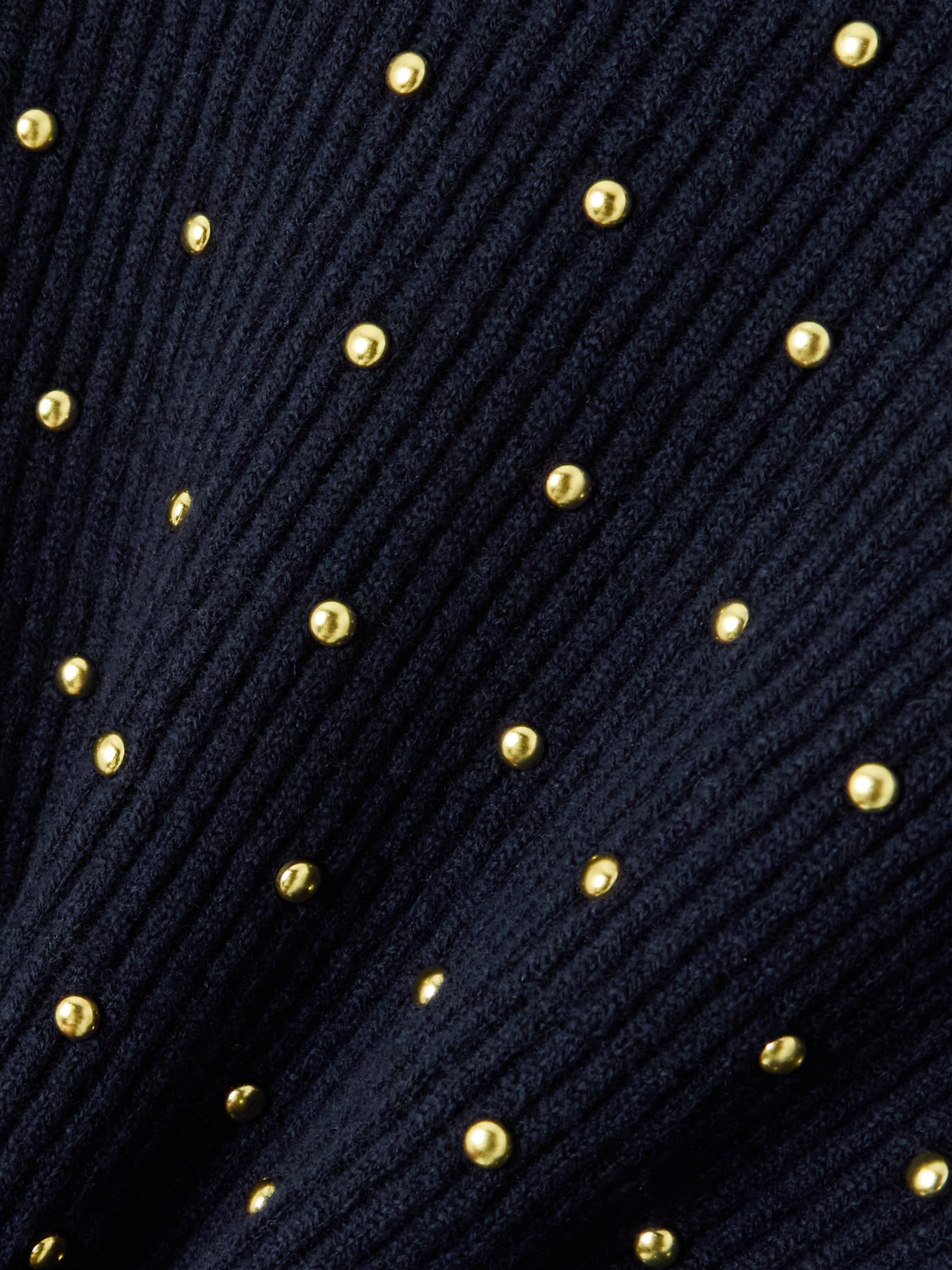 Chloé - Studded Ribbed Wool And Cashmere-Blend Sweater