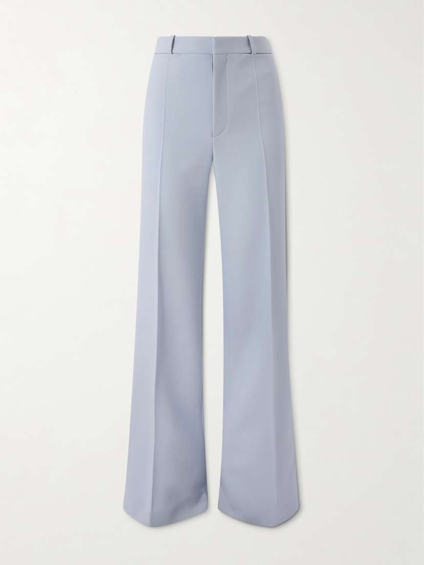 Chloé Wool Grain De Poudre Flared Pants