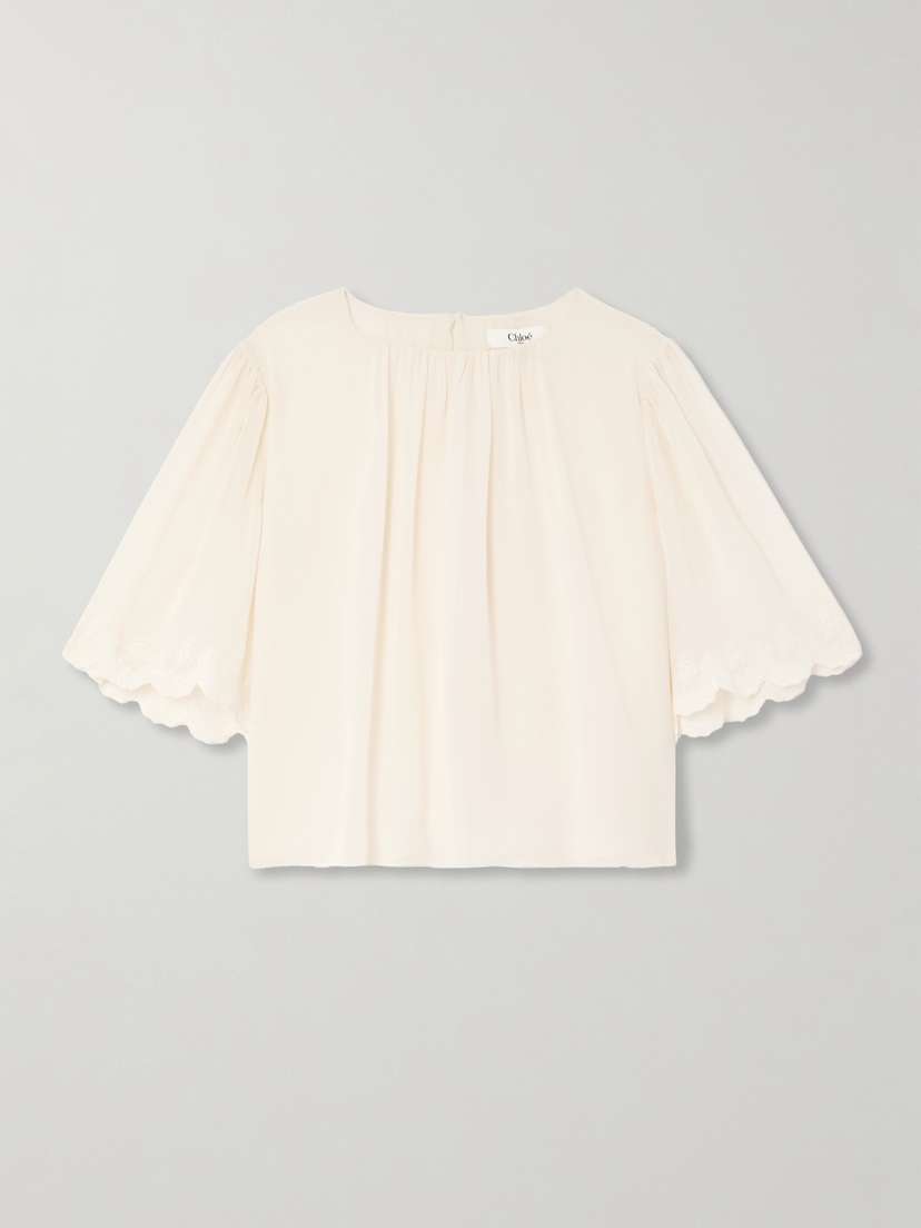 Chloé Silk-chiffon Blouse
