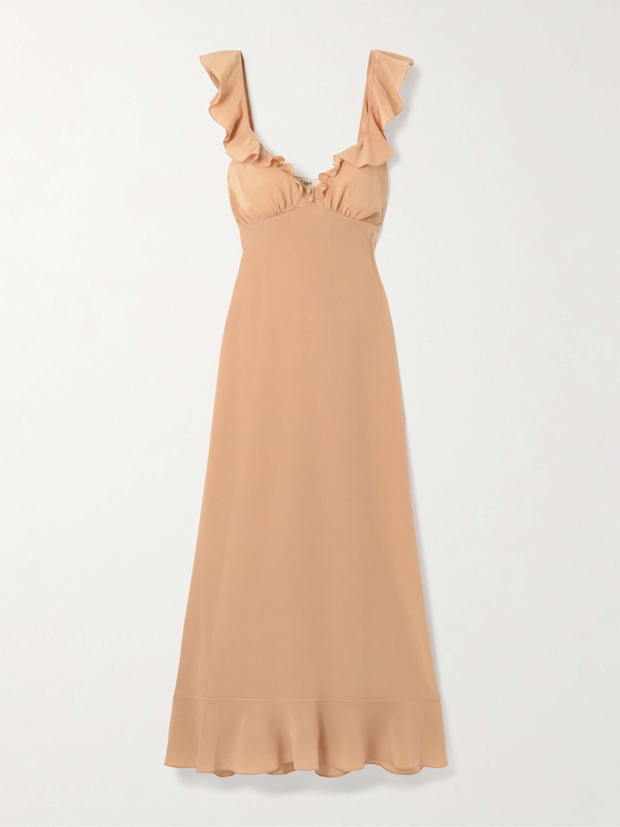 Lafont Ruffled Silk Maxi Dress main image 0