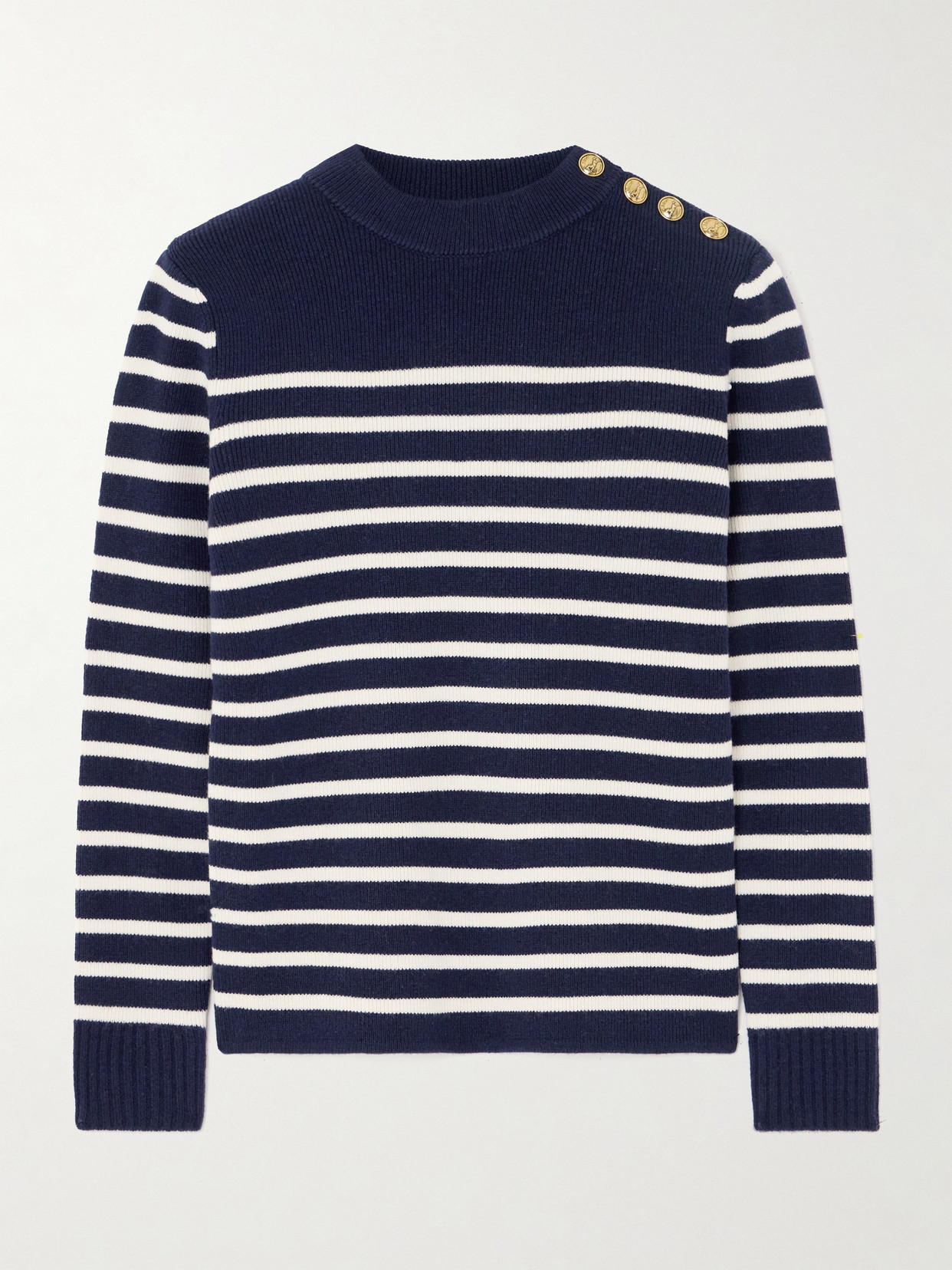 Chloé Striped Sweater In Blue