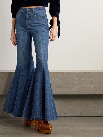 Chloé High-rise flared jeans