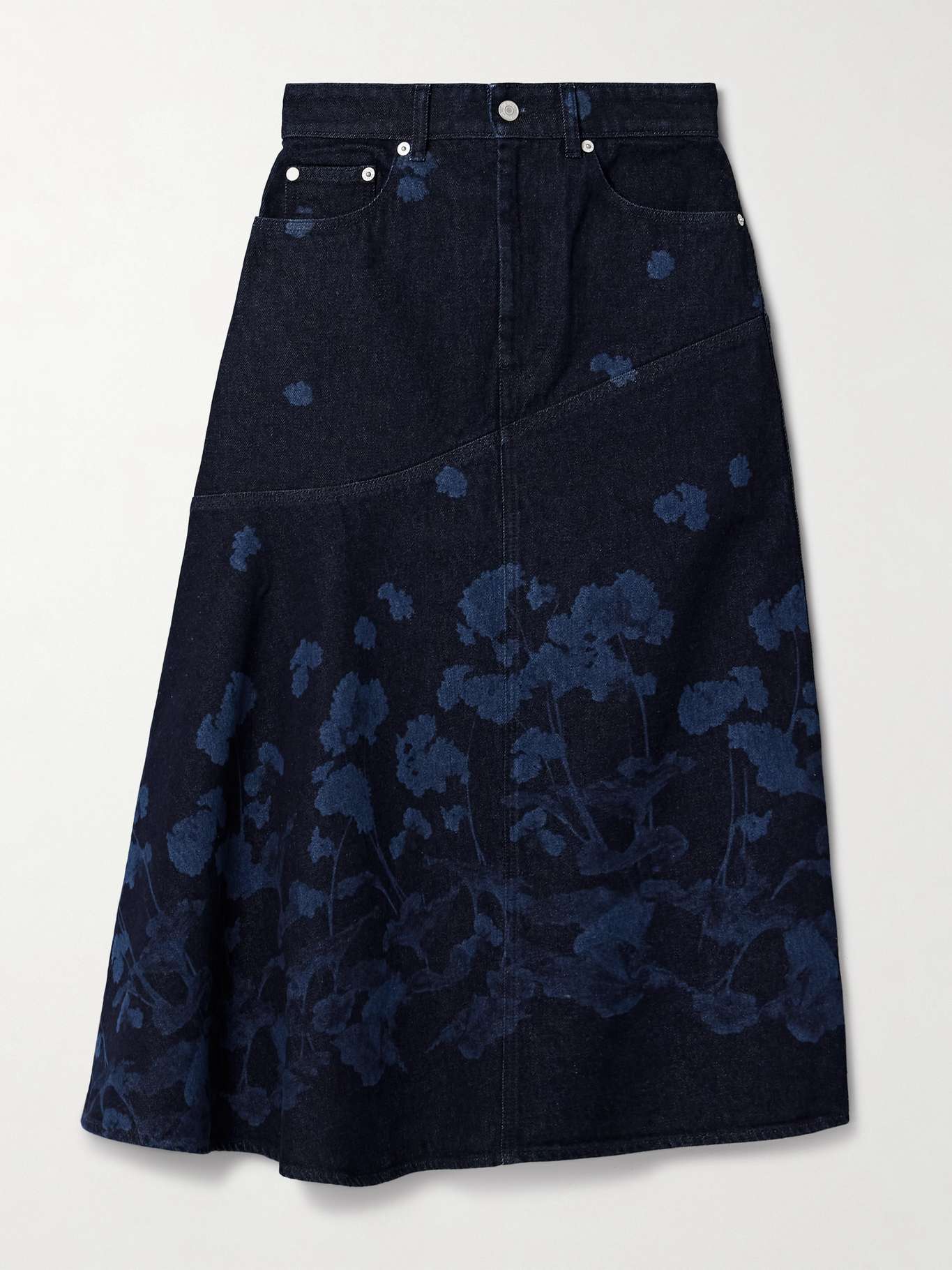 Camisole&Skirt Floral Denim 2Pcs