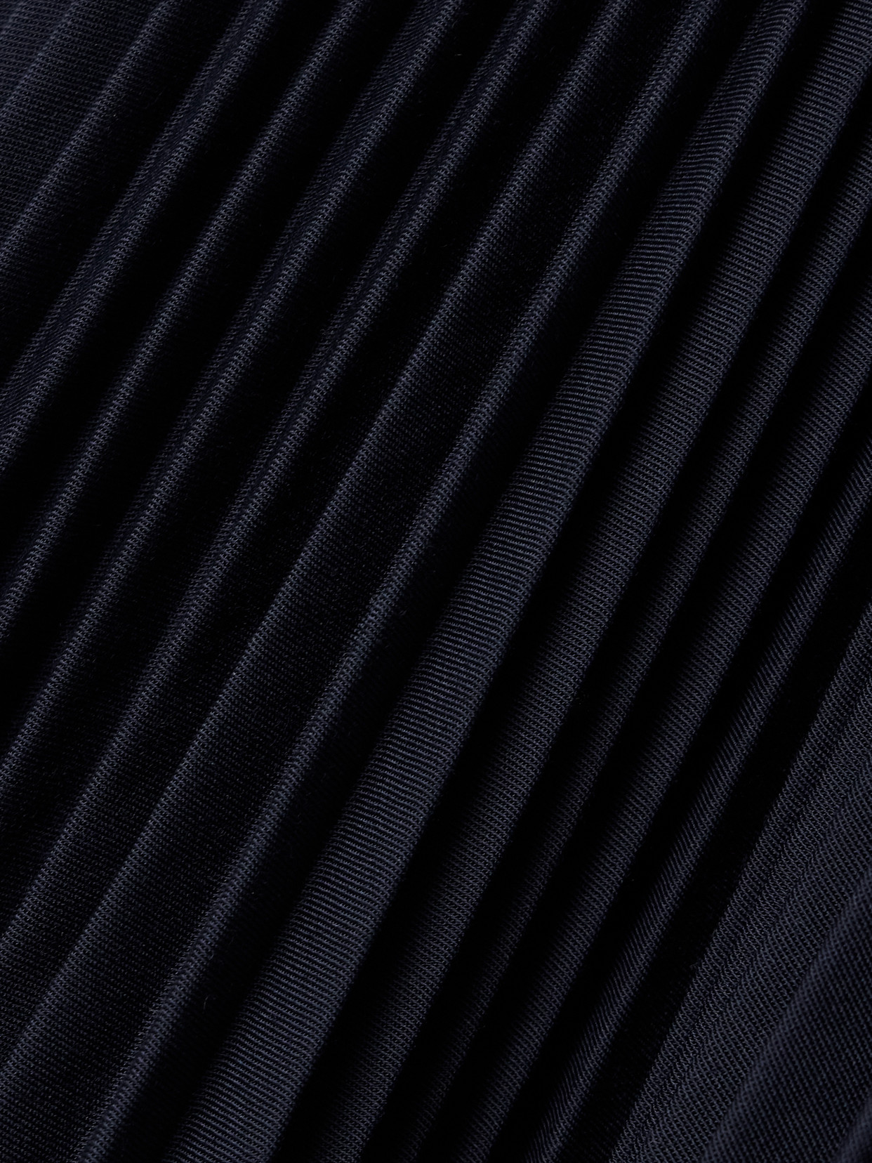 Plissé-Twill Midi