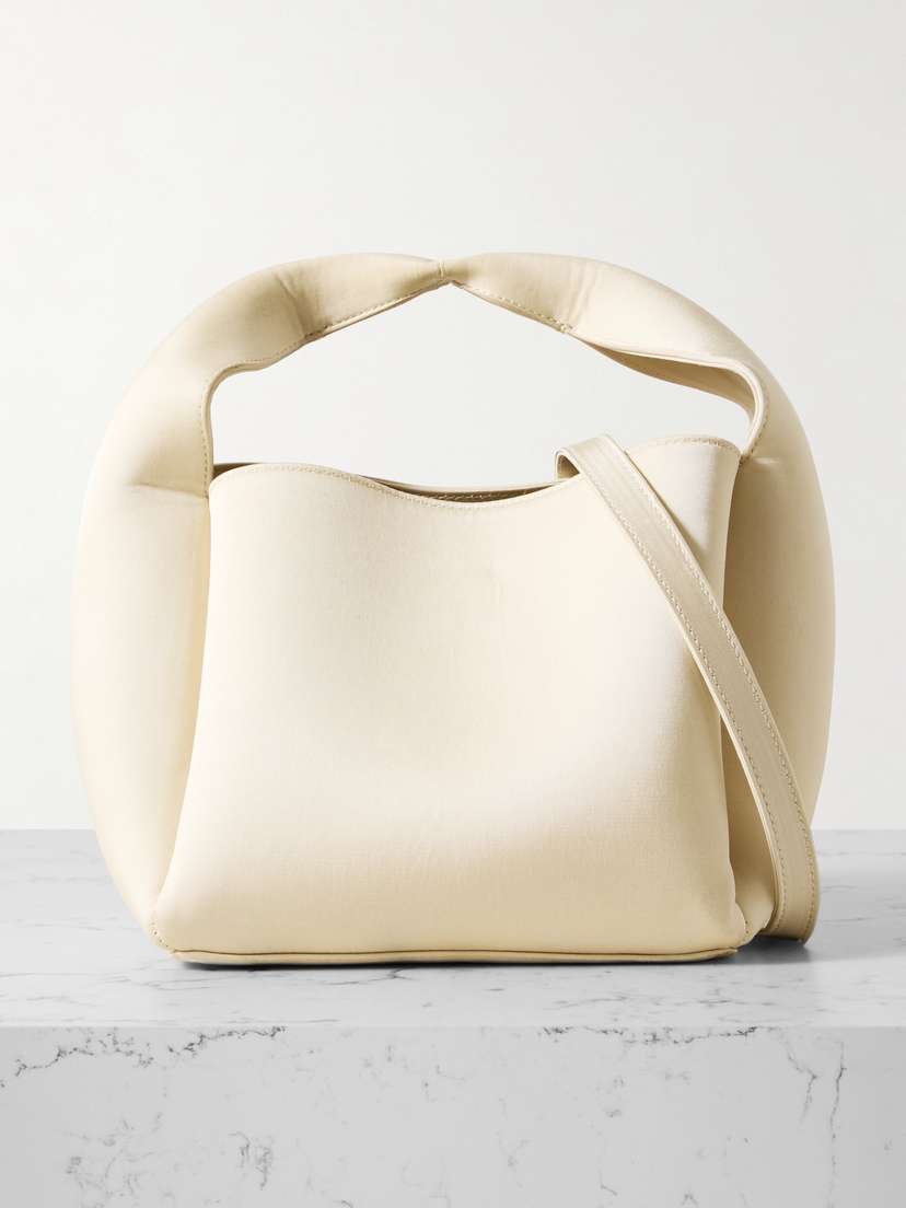 TOTEME Bucket Organic Cotton-blend Satin Tote
