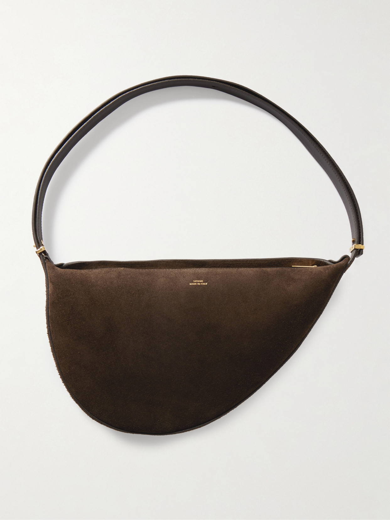Totême Suede Shoulder Bag In Brown
