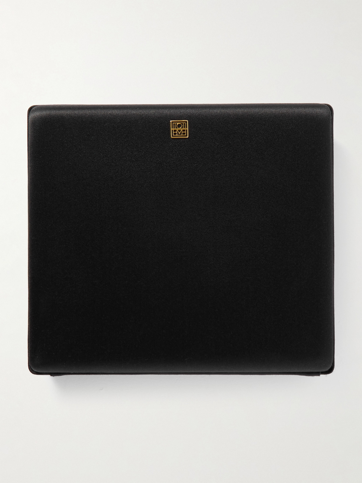 Totême Embellished Satin Clutch In Black