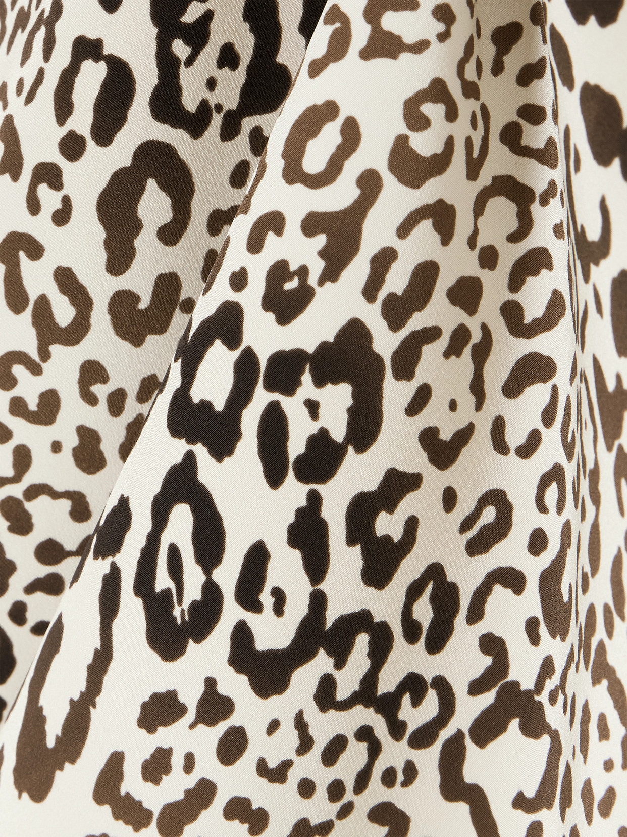 Alessandra Rich Leopard-print Silk-crepe Skirt In Animal Print