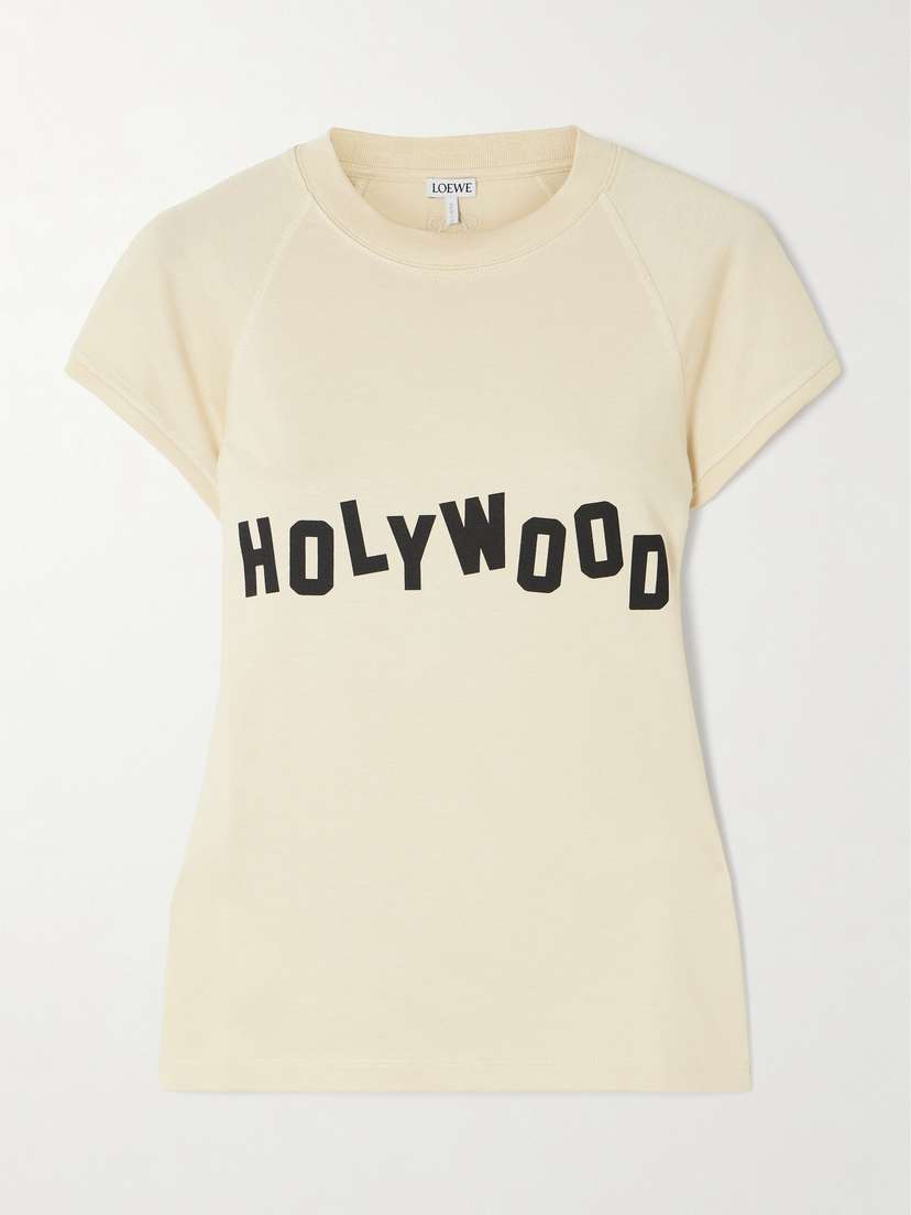 Loewe — Printed cotton-blend jersey T-shirt