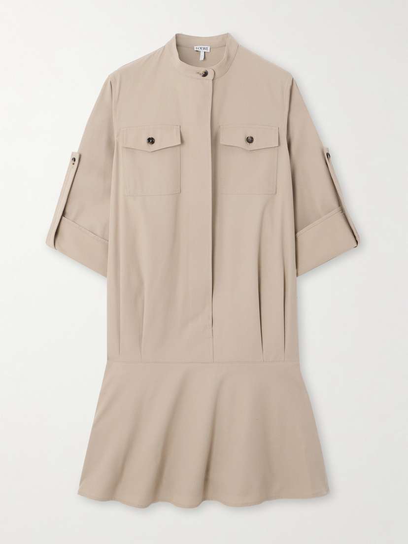 Loewe Cotton-twill Mini Shirt Dress