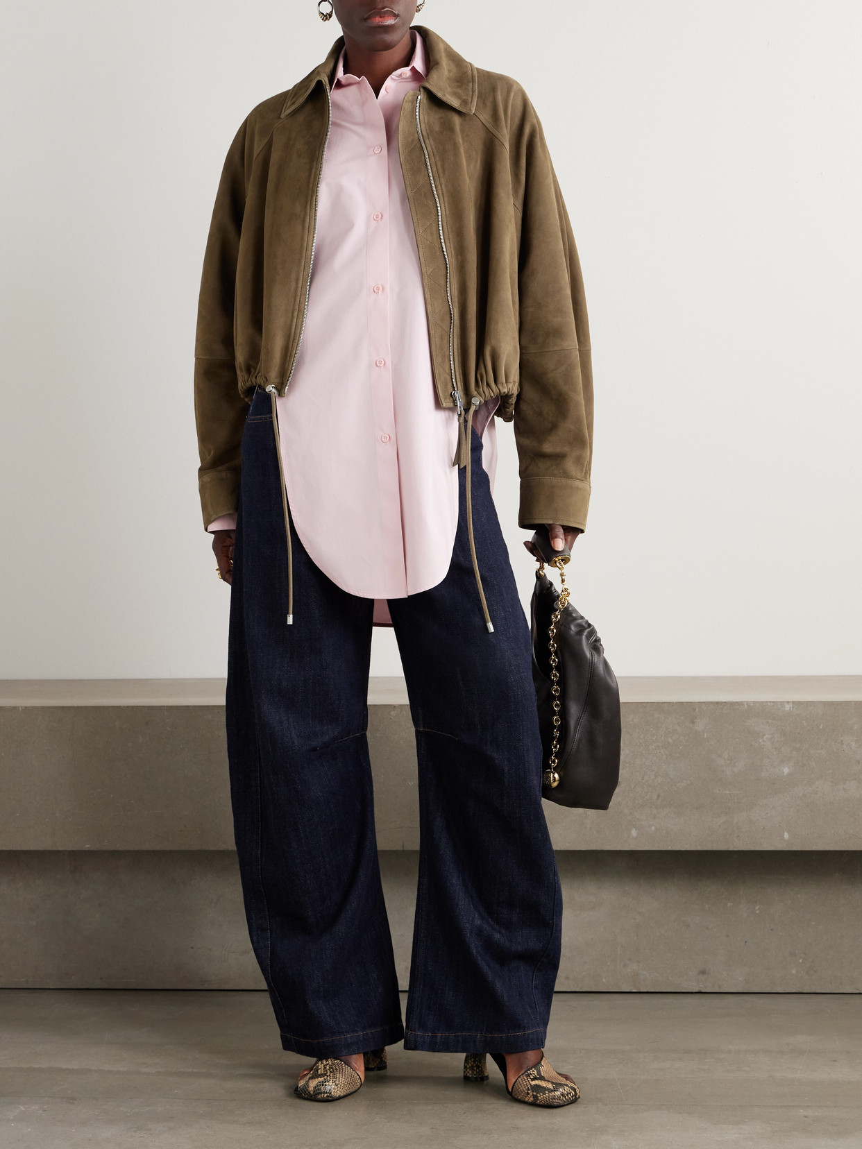 LOEWE BALLOON SUEDE JACKET