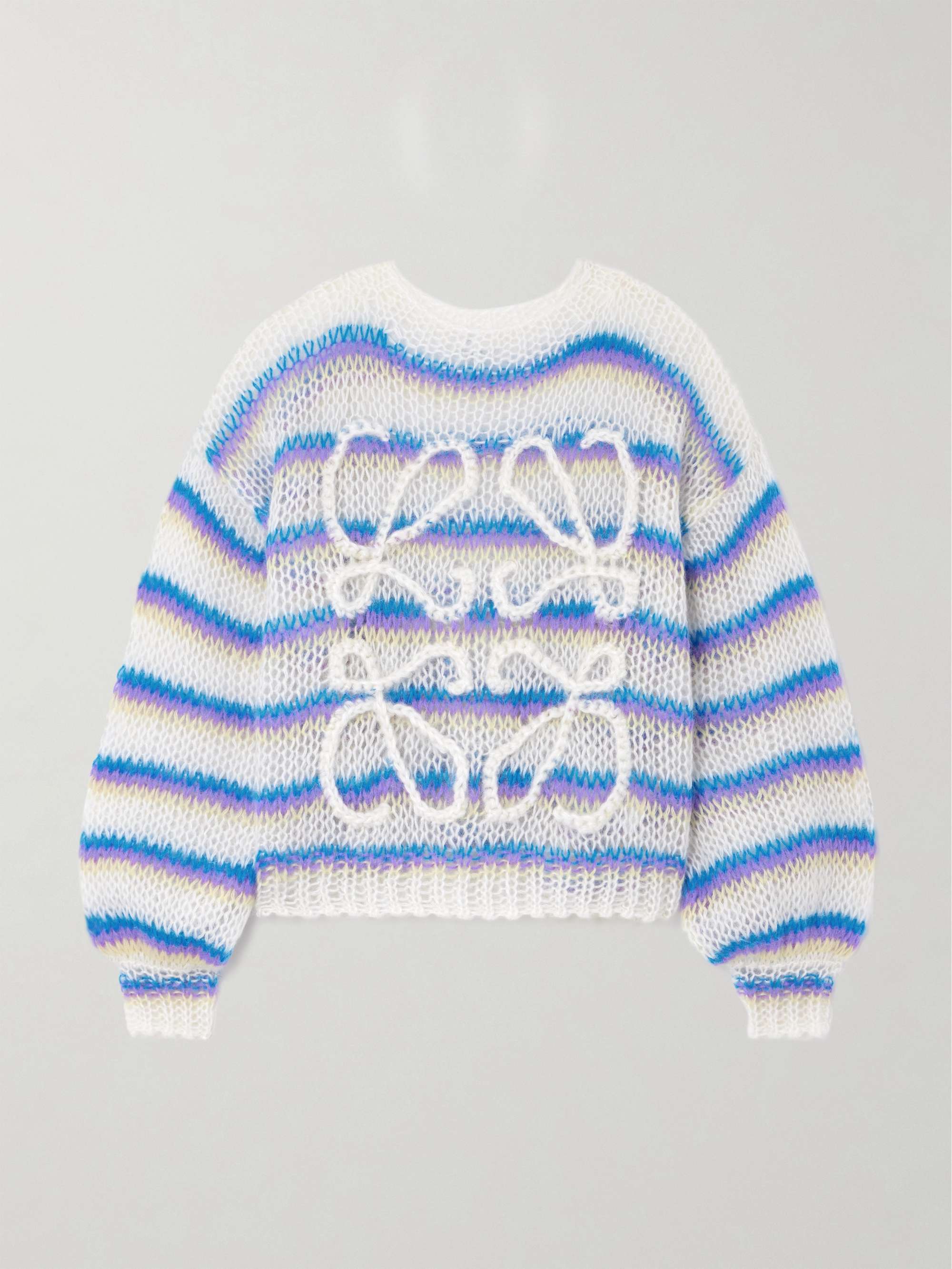 Loewe Anagram Mohair Fringe Scarf - Bergdorf Goodman