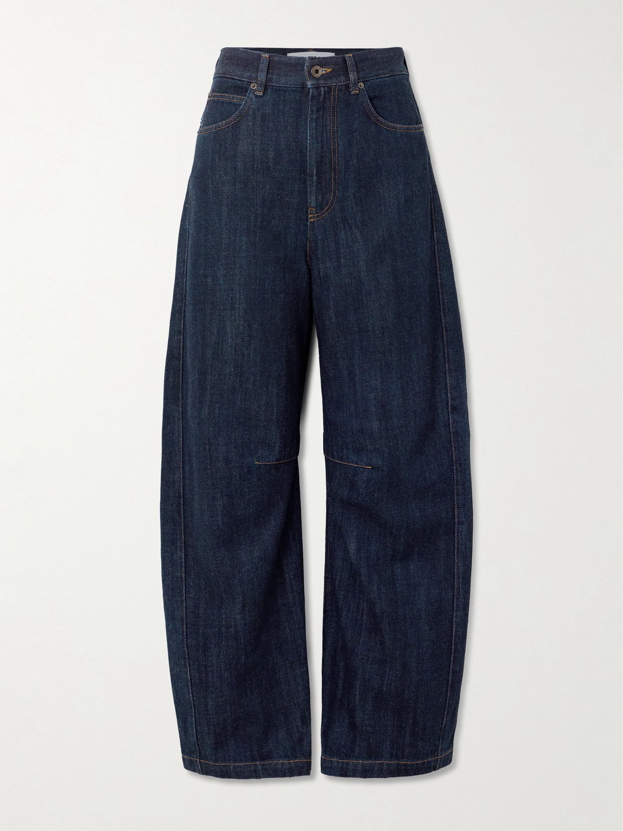 Loewe High-rise Barrel-leg Jeans In Blue