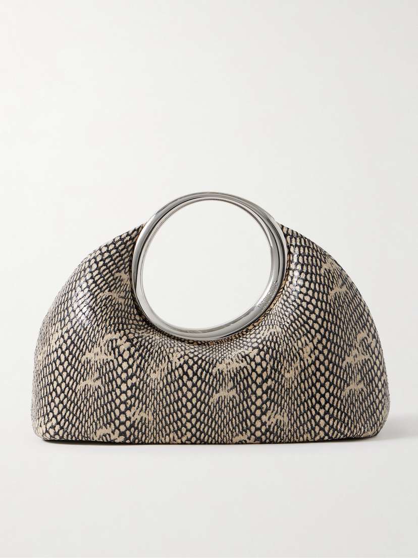 Jacquemus The Calino Small Snake-effect Leather Tote