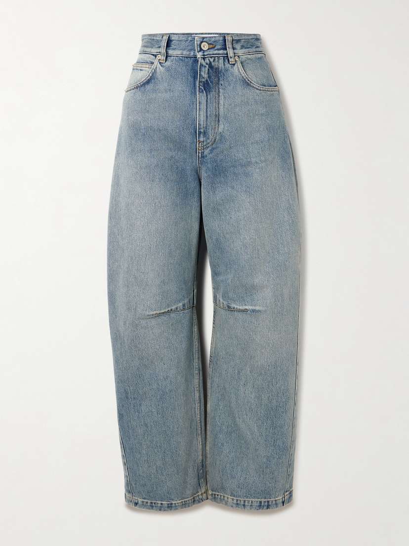 Loewe Anagram High-rise Barrel-leg Jeans