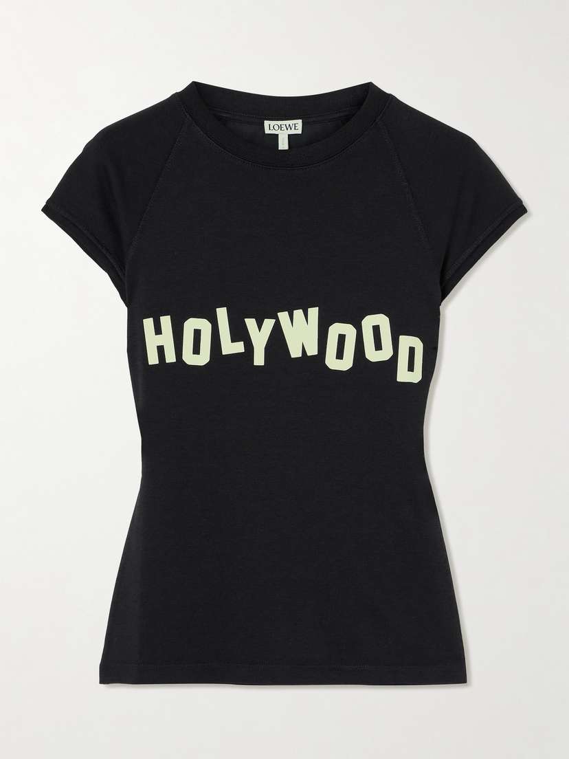 Loewe Printed Cotton-blend Jersey T-shirt