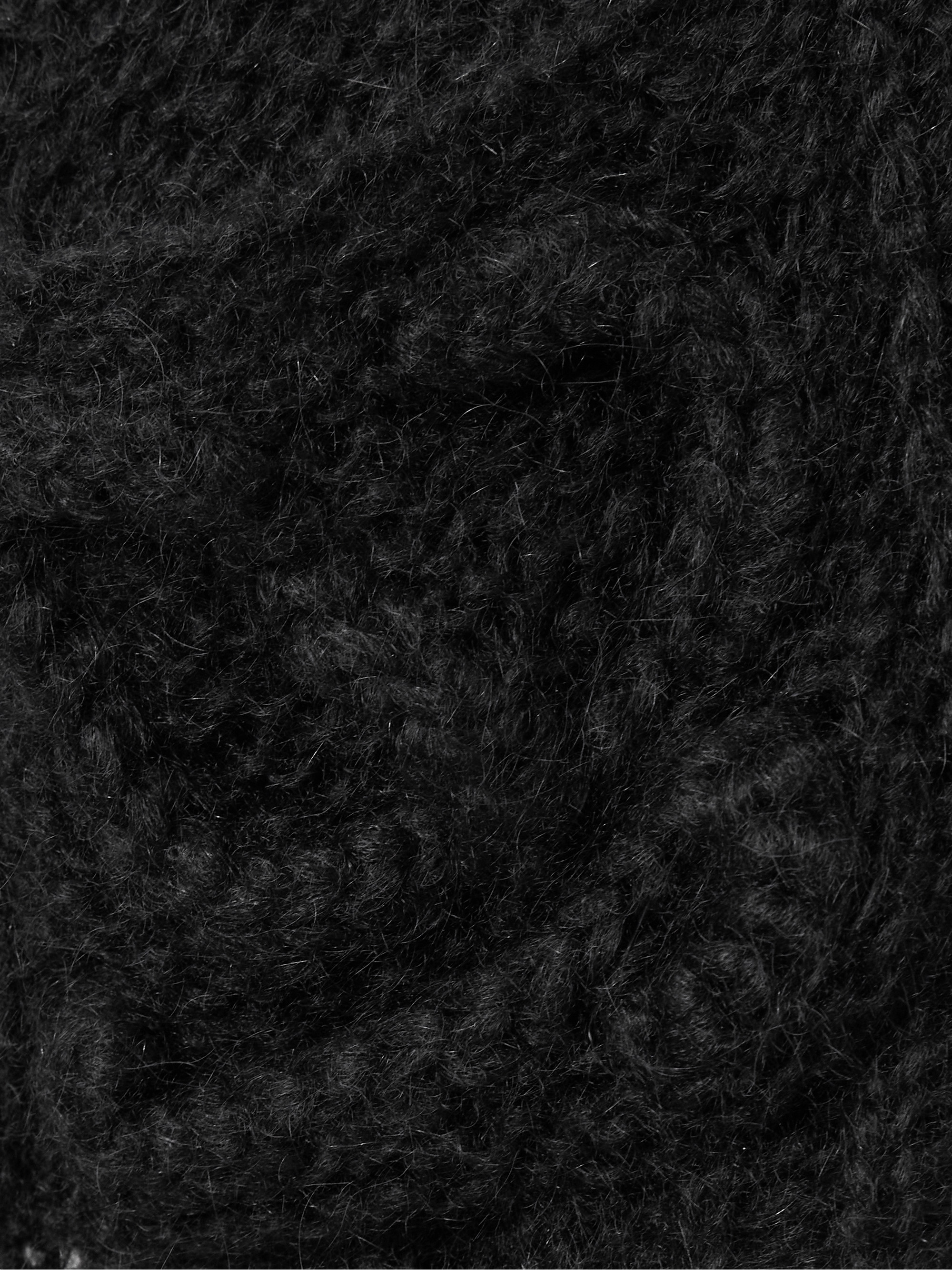 Loewe Anagram embroidered open-knit mohair-blend cardigan thumbnail