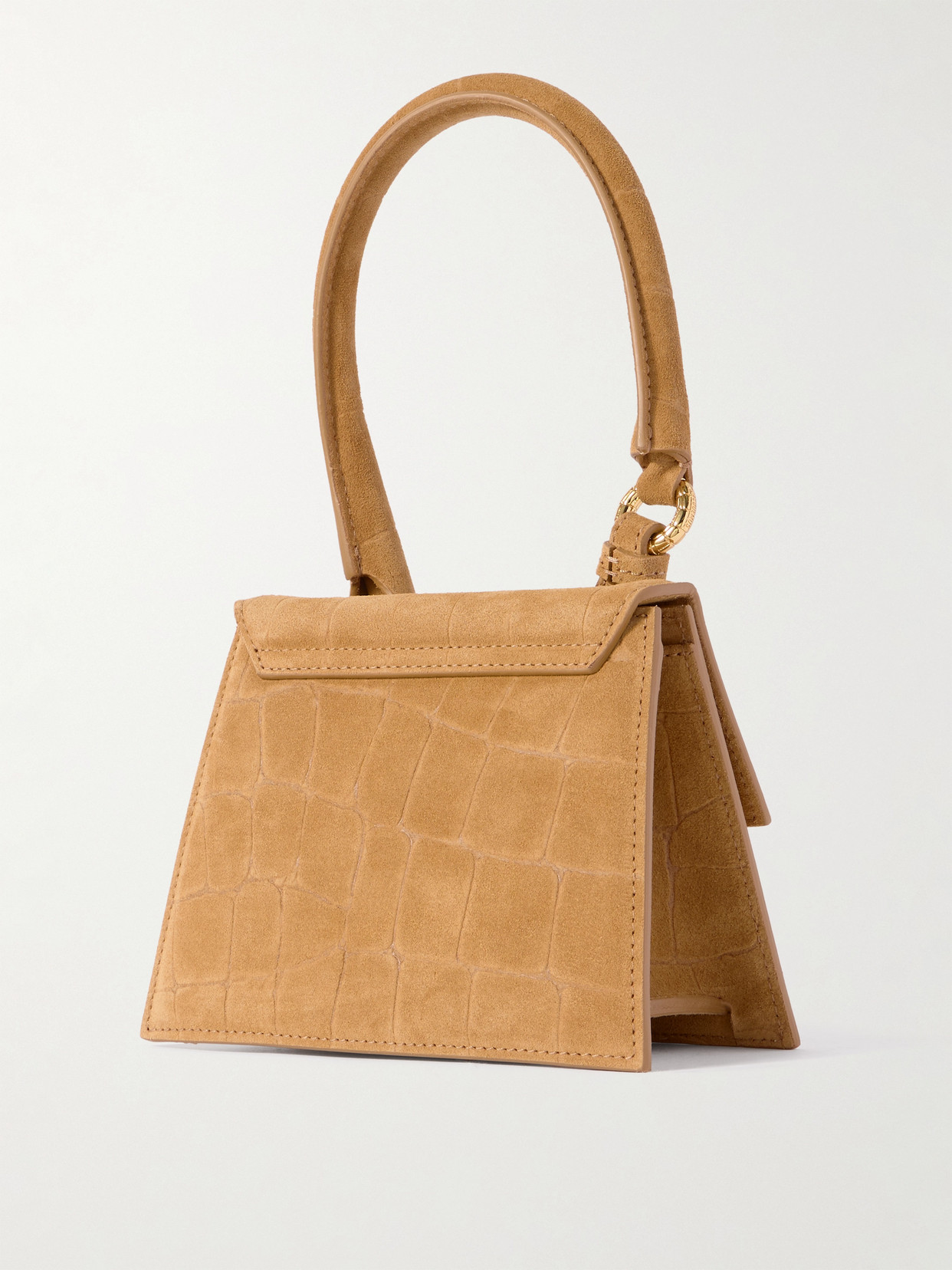 Jacquemus Medium Buckle Leather Crossbody Bag In Brown