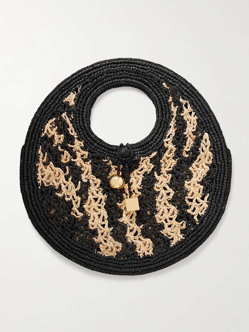 Jacquemus Spiaggia Small Woven Raffia Tote
