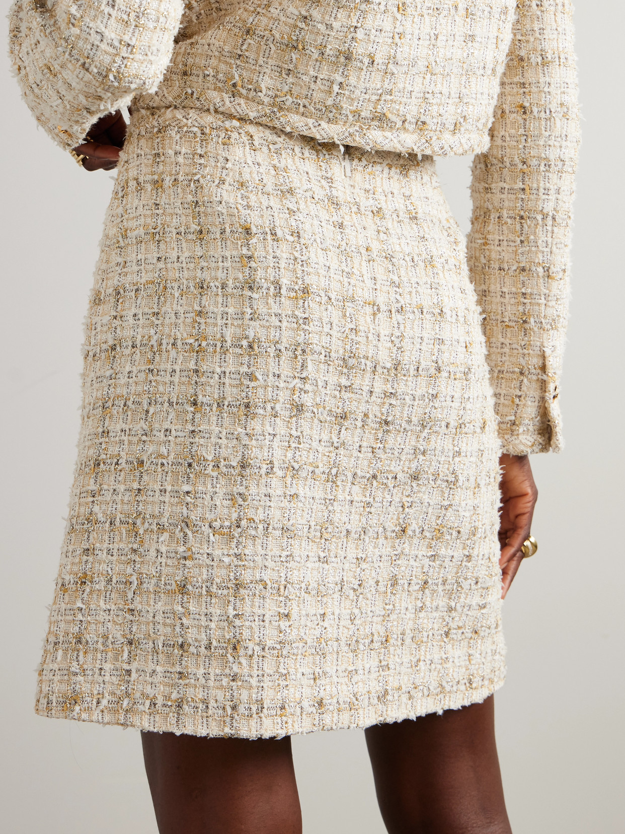 Cotton-Blend Tweed Mini