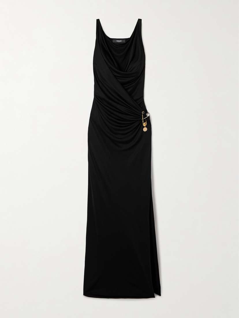 Versace Embellished Jersey Gown