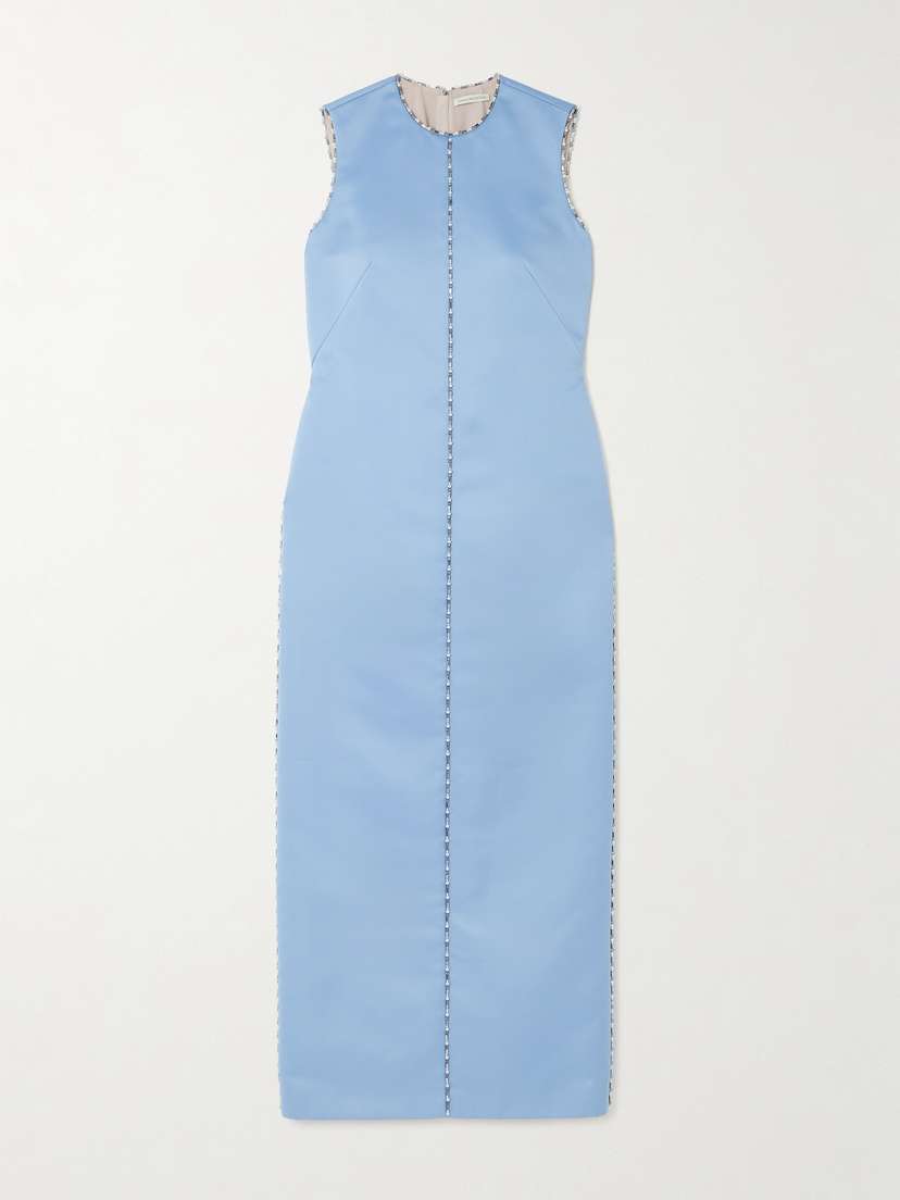 Emilia Wickstead Amon Embellished Satin Gown