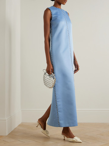 Emilia Wickstead Amon embellished satin gown