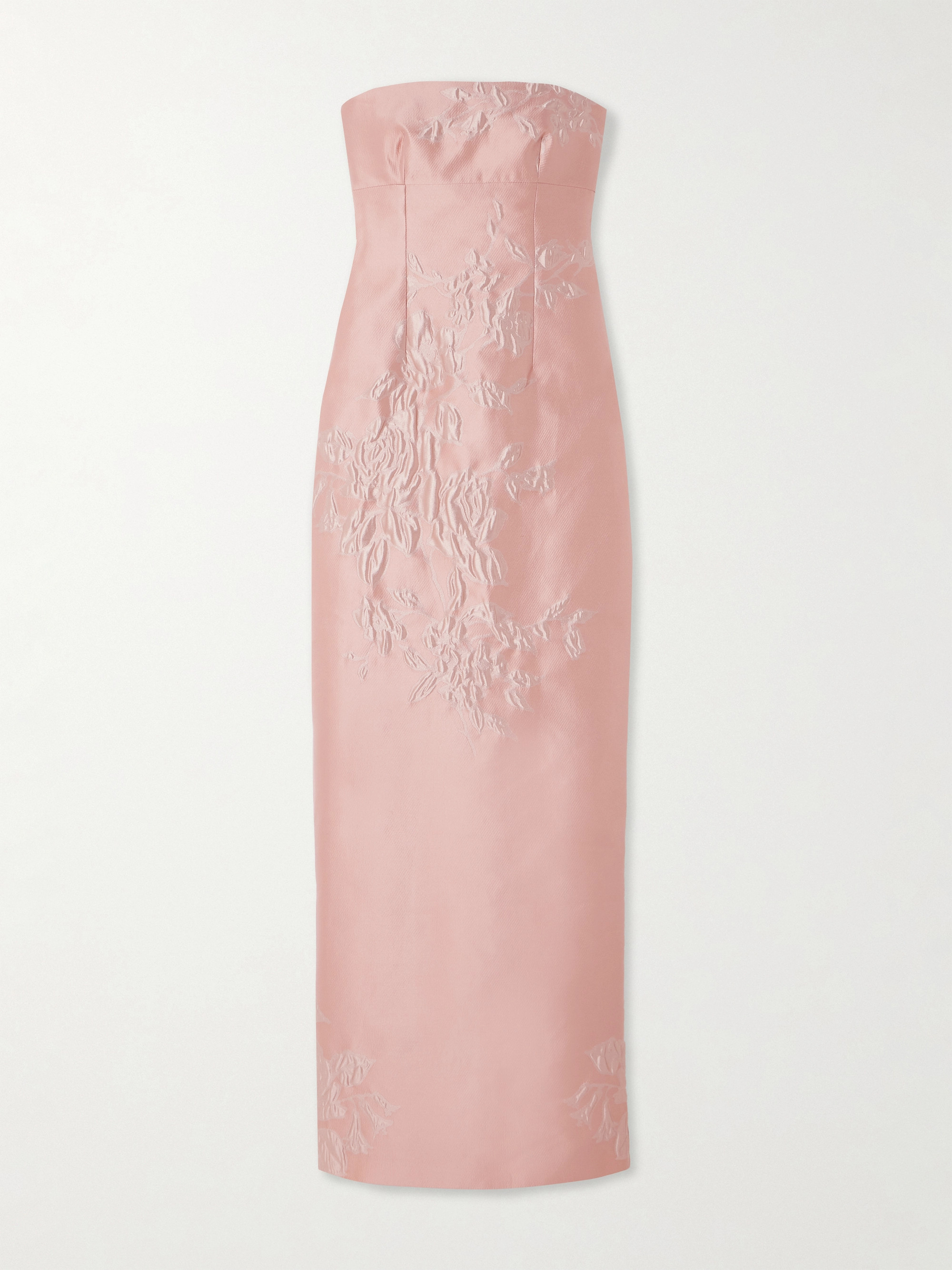 emilia wickstead strapless pleated crepe mini dress Emilia Wickstead Strapless Pleated Crepe Mini Dress in Green