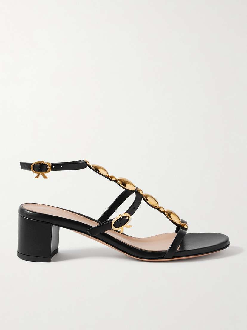 Gianvito Rossi Kalinda 55 Embellished Leather Sandals