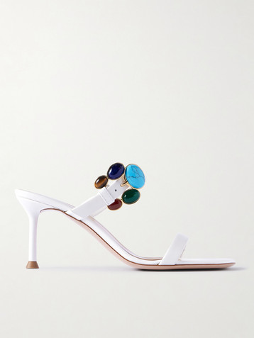 GIANVITO ROSSI 70 embellished leather sandals